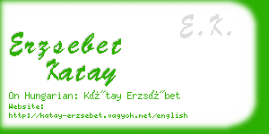 erzsebet katay business card